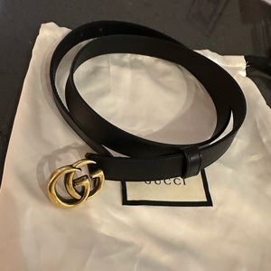 Gucci marmont thin belt 90cm/36